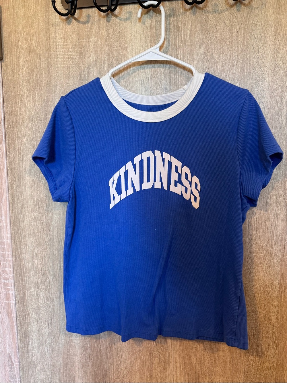 Old Navy Blue Short-Sleeve Tee with White 'KINDNESS' Graphic